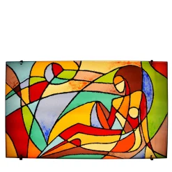 Wall Art Serenity Polychrome Murano Glass Decorative Panel
