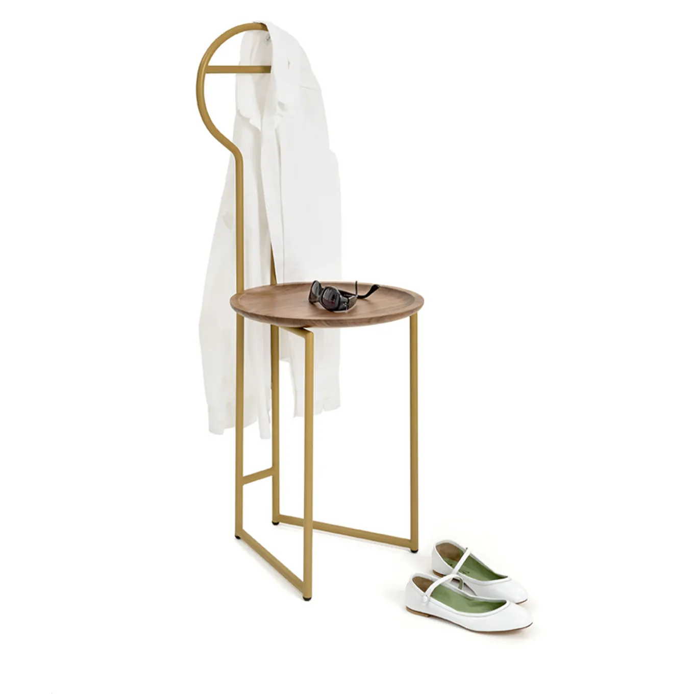 Walnut Joly Chairdrobe with Tall Backrest by Lorenz + Kaz