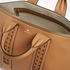 Walnut Leather Duffle Bag