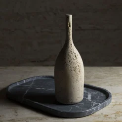 Walnut Travertine Decorative Bottle