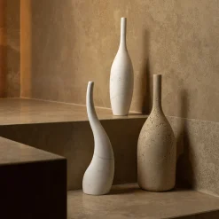 Walnut Travertine Decorative Bottle