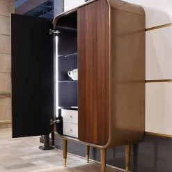 Walnut/Reed 19 Cabinet