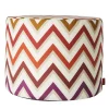 Watamu Cylinder Red Tones Outdoor Pouf