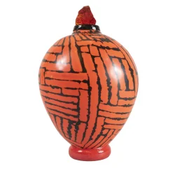 Watermelon Collection Red Vase by Tsuchida Yasuhi