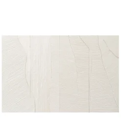 Waves White Plaster Decorative Panel