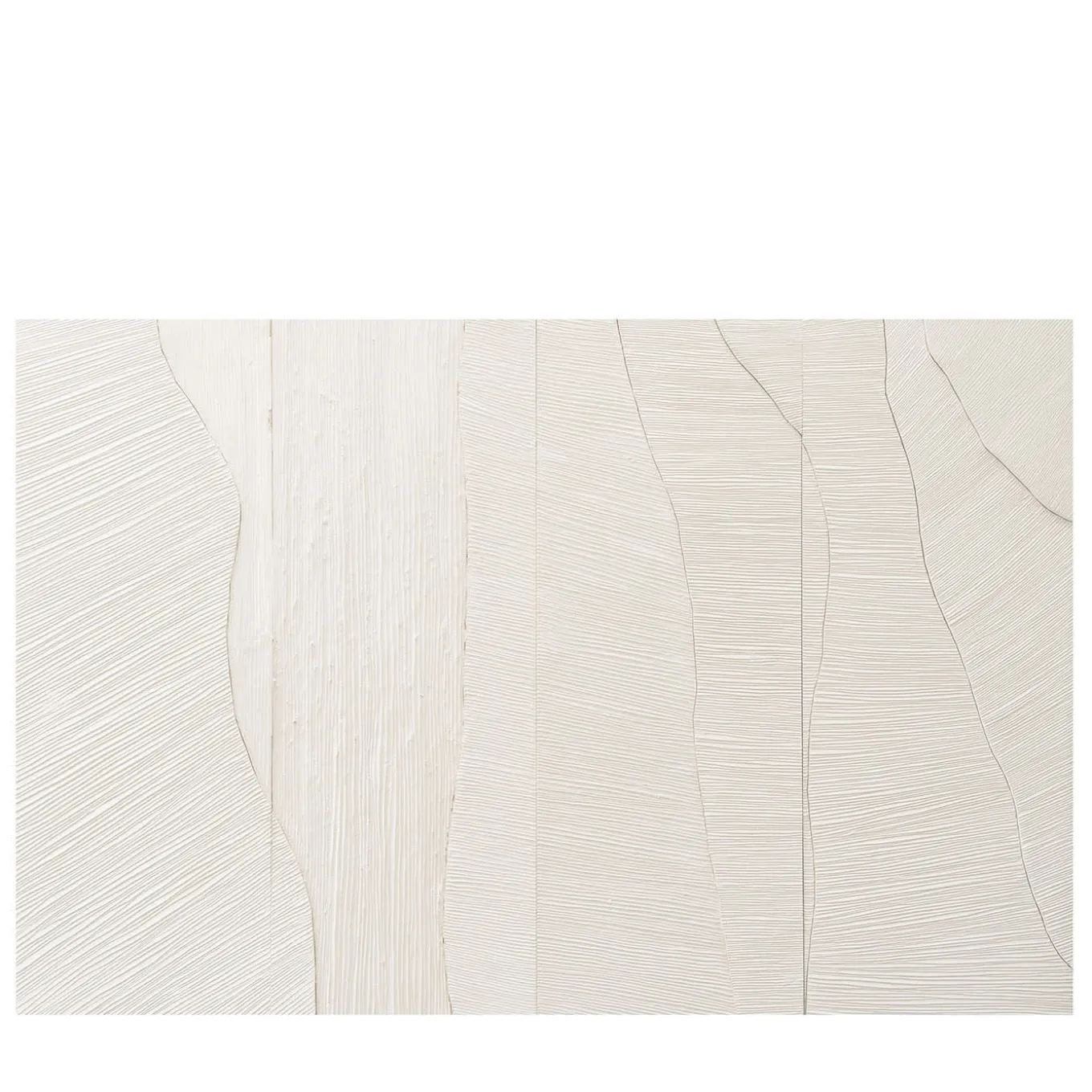 Waves White Plaster Decorative Panel