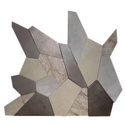 Where Peeks Dream Leather & Marble Decorative Panel