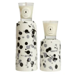 White and Black Totem with Scented Candle Fragrance Mandorlo