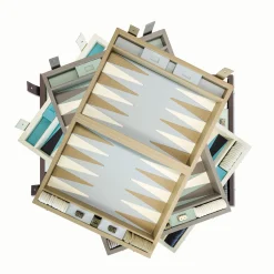 White Backgammon Box Game