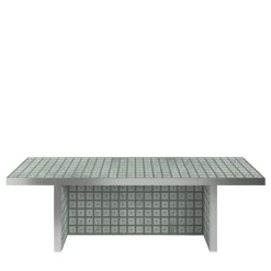 White Carrara Marble and Green Concrete Bench by David & Nicolas