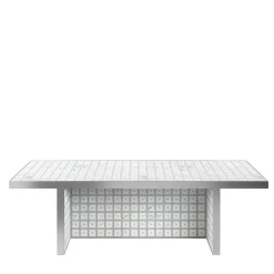 White Carrara Marble and Concrete Bench by David & Nicolas