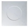 White Carrara Marble Q Plate