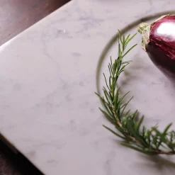 White Carrara Marble Q Plate