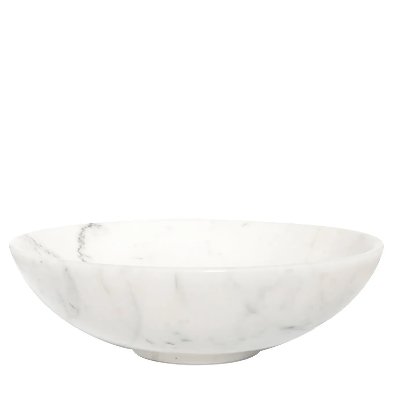White Carrara Marble Small Fruit Bowl