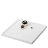White Champagne Leather Tray