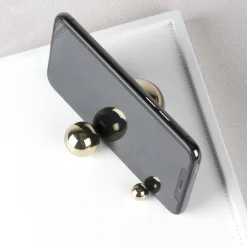 White Champagne Leather Tray