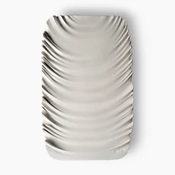 White Decorative Plate by Aldo Londi
