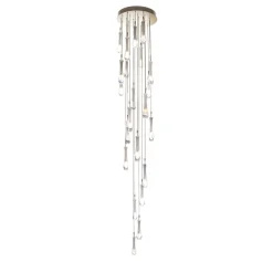 White Drops Cascade Chandelier