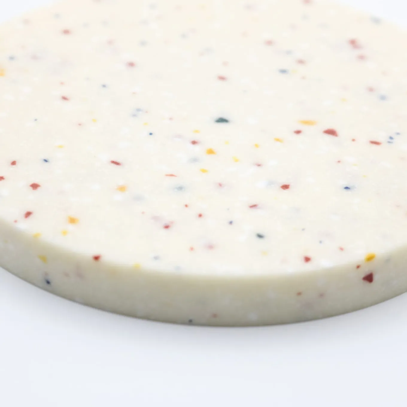 White Festival Corian Base Small Wireless Charger