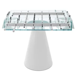 White Foosball Table Ghost by Basaglia + Rota Nodari