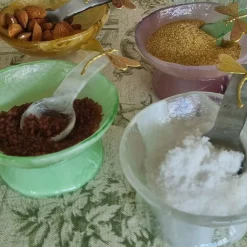 White Glass Salt Cellars - Set of 2