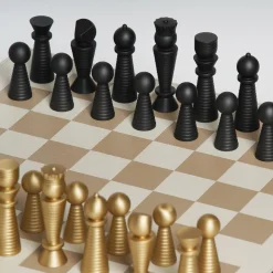 White Leather Chessboard