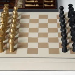 White Leather Chessboard