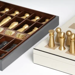 White Leather Chessboard