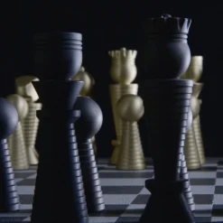 White Leather Chessboard