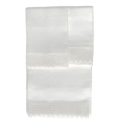 White Linen Bed Set with Macramé