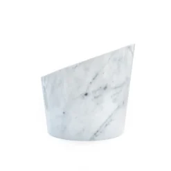 White Marble 4-Bottle Ice Bucket