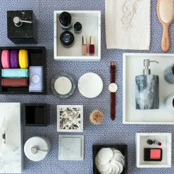 White Marble 4-Piece Bathroom Set