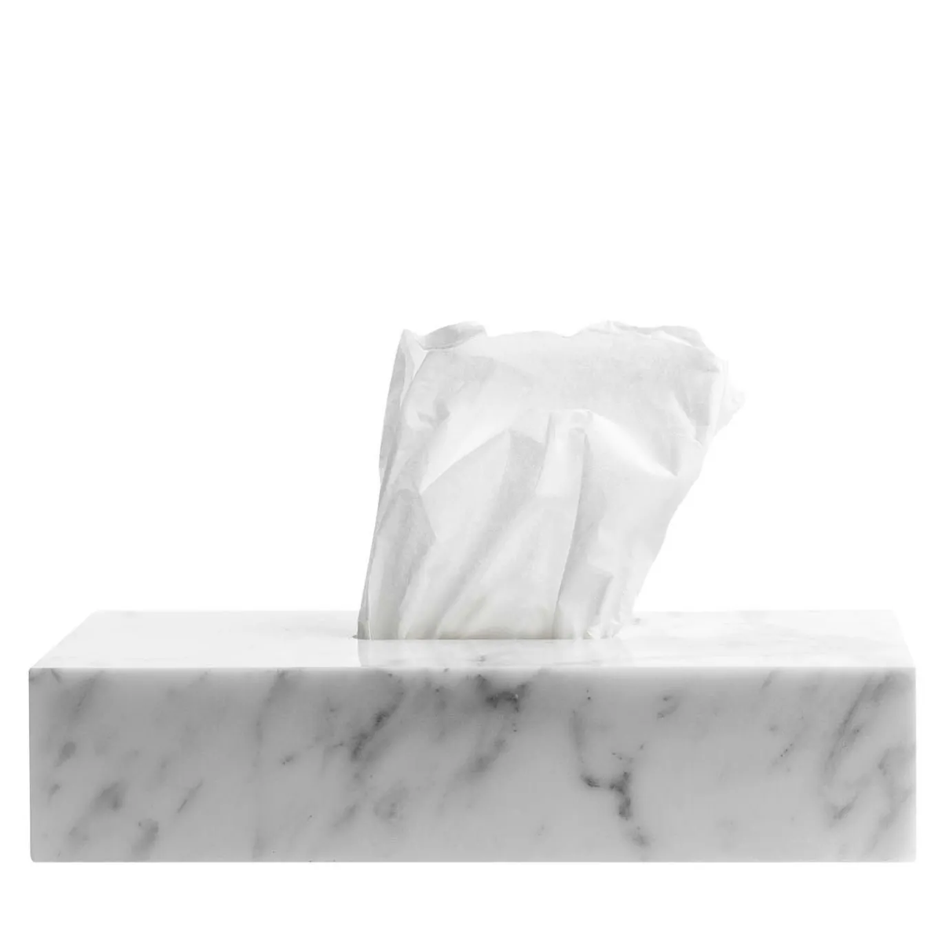 White Marble Tissue Box