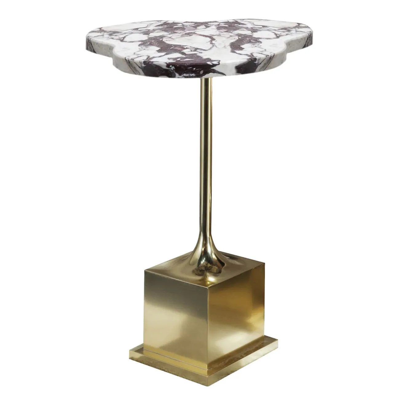 White Marble Top Side Table