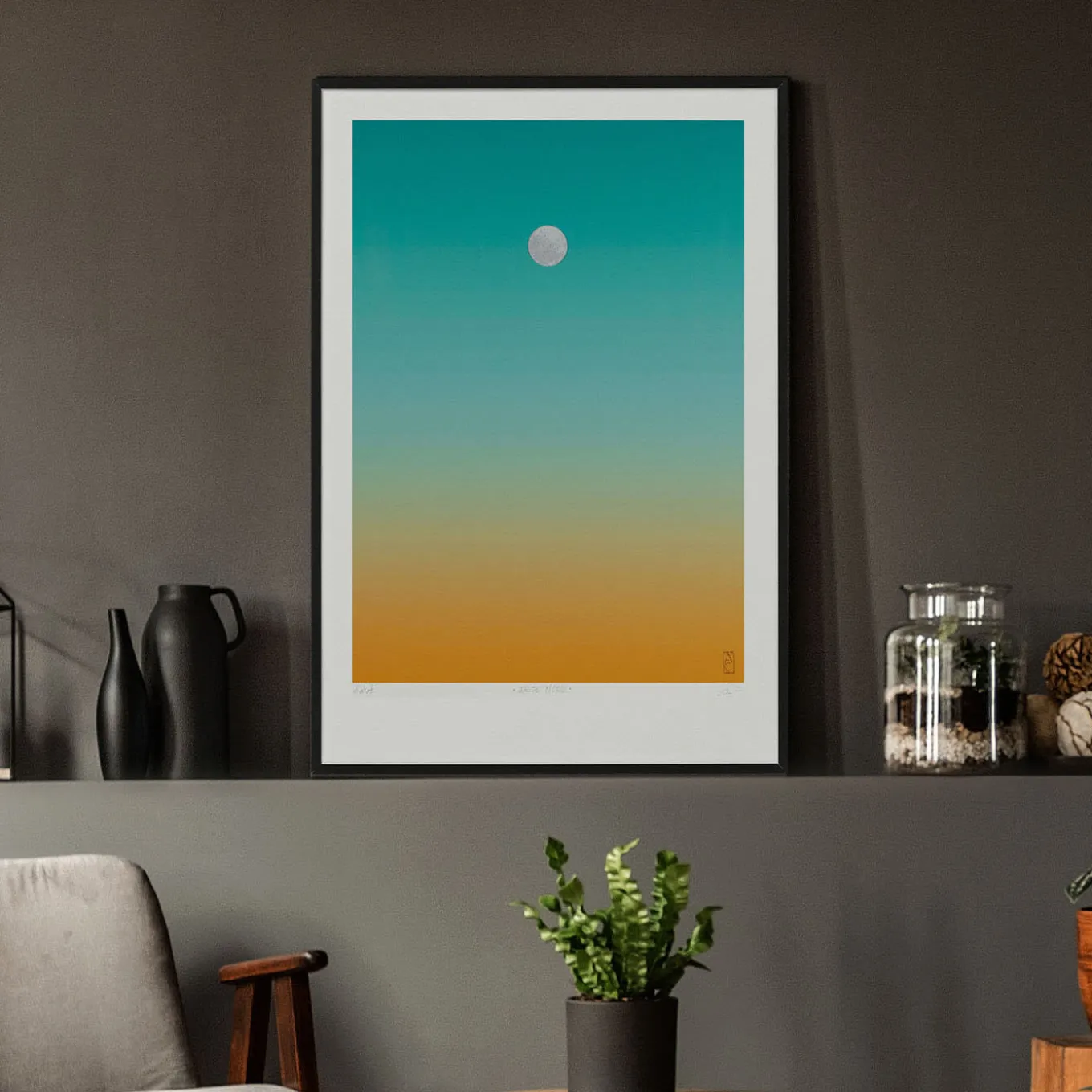 White Moon 01 Print