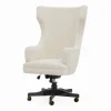 White Office Swivel Chair with Wood Base from Studio Privè Collection