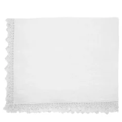 White Tablecloth with Sicilian Lace