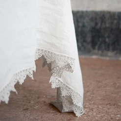 White Tablecloth with Sicilian Lace