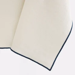 White Waxed Linen Tablecloth