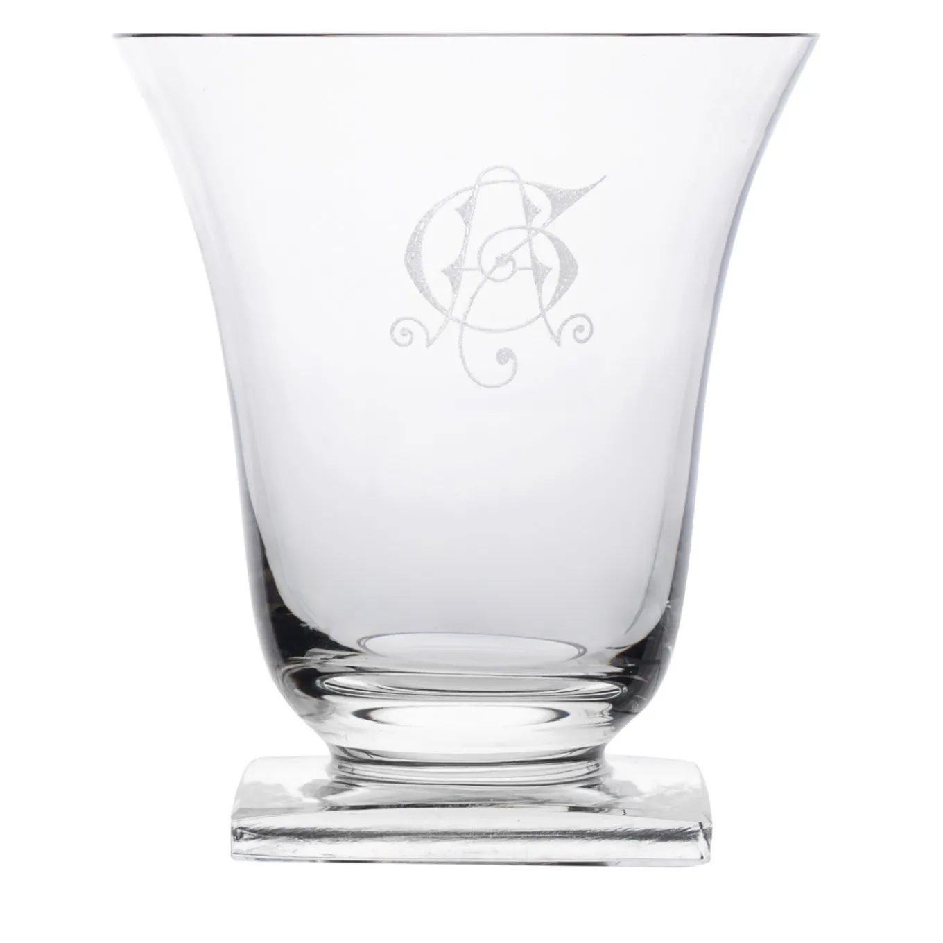 Wine and Water Deco Crystal Goblets