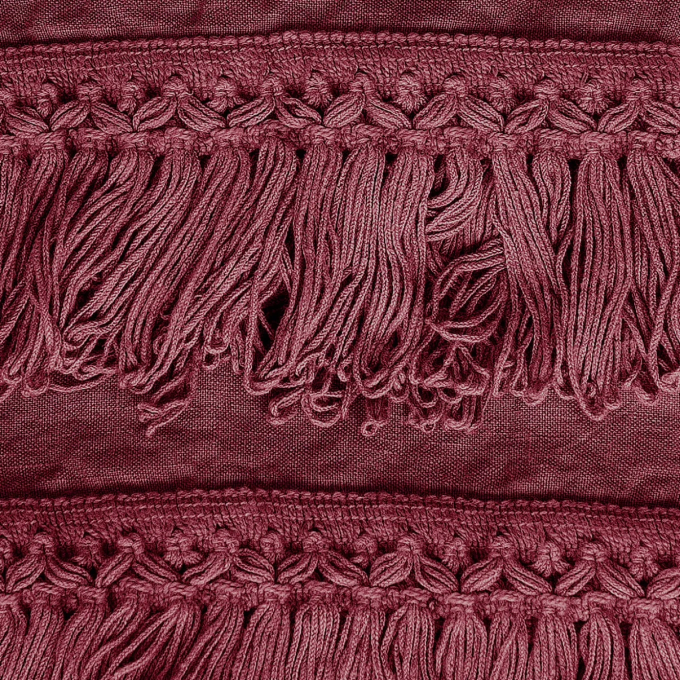 Wine Towel Set with Long Fringe