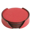 Wings Red Set of 6 Coasters