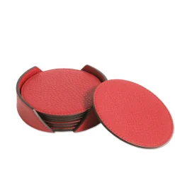 Wings Red Set of 6 Coasters