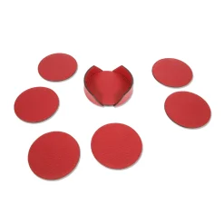Wings Red Set of 6 Coasters
