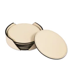 Wings White Set of 6 Coasters