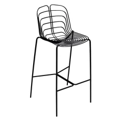 Wired Black Stool by Michael Young