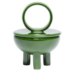 Wok Erba Green Ceramic Candle