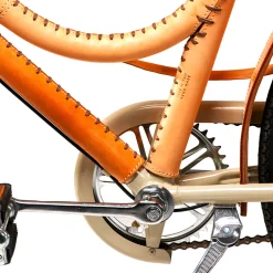 Women's Leather- Covered Bicycle Natural