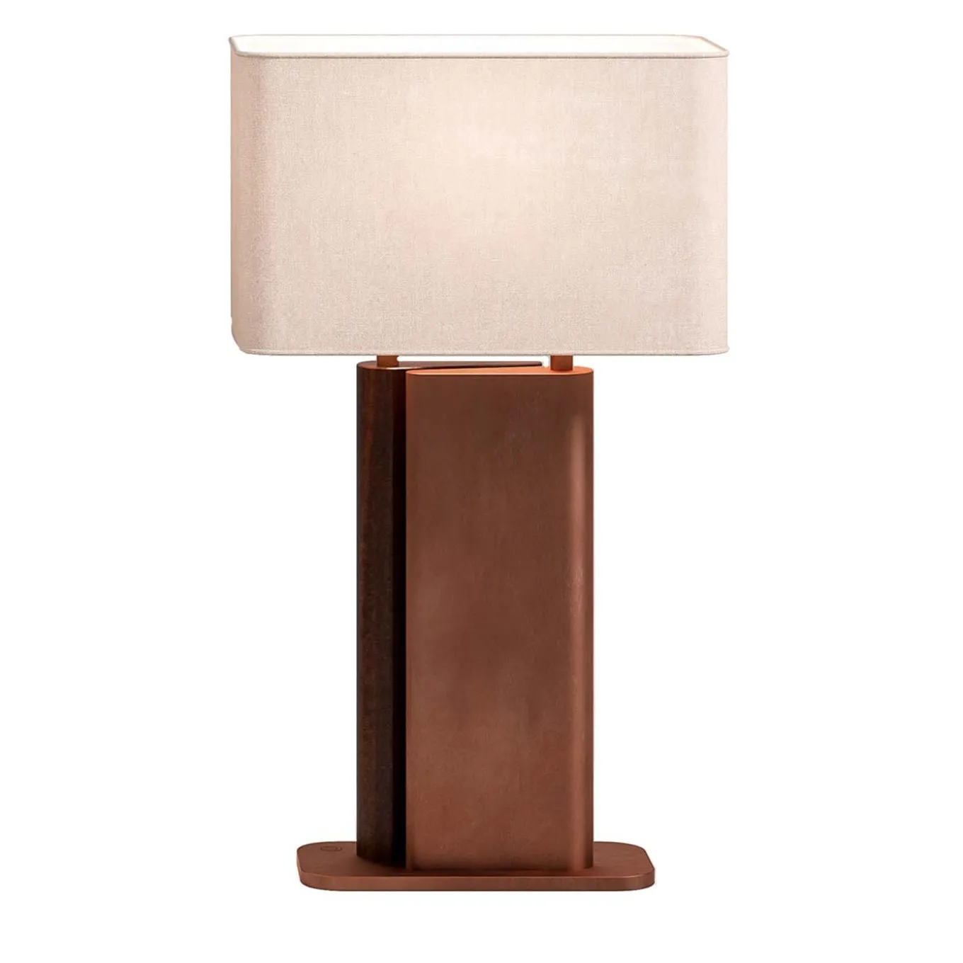 Wood and Metal Table Lamp