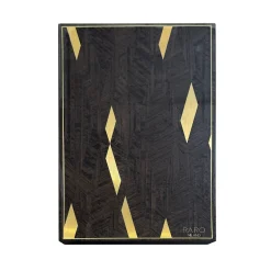 Wood with Semi-Precious Stones details Geometric Backgammon